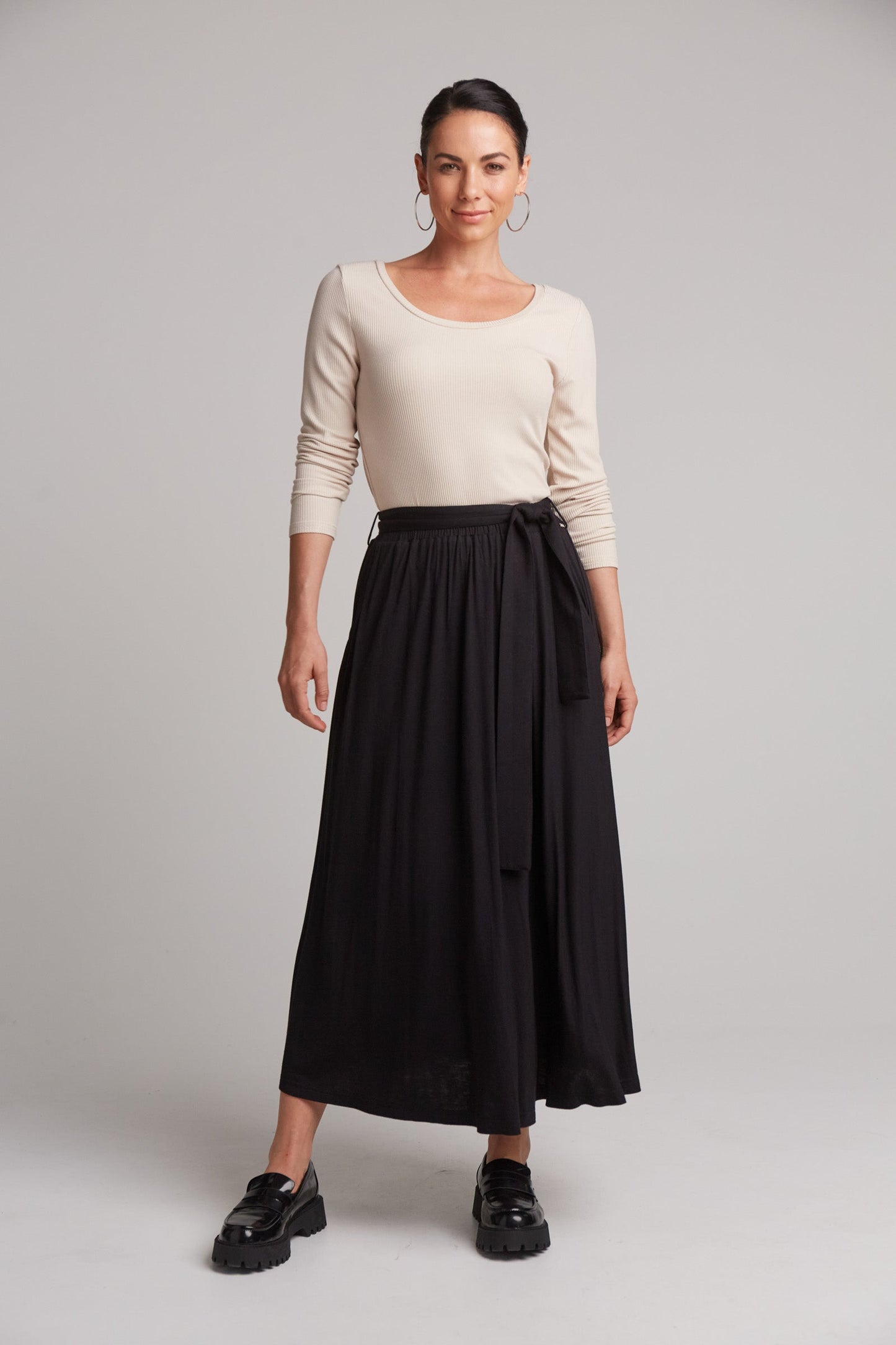 Studio Jersey Tie Skirt