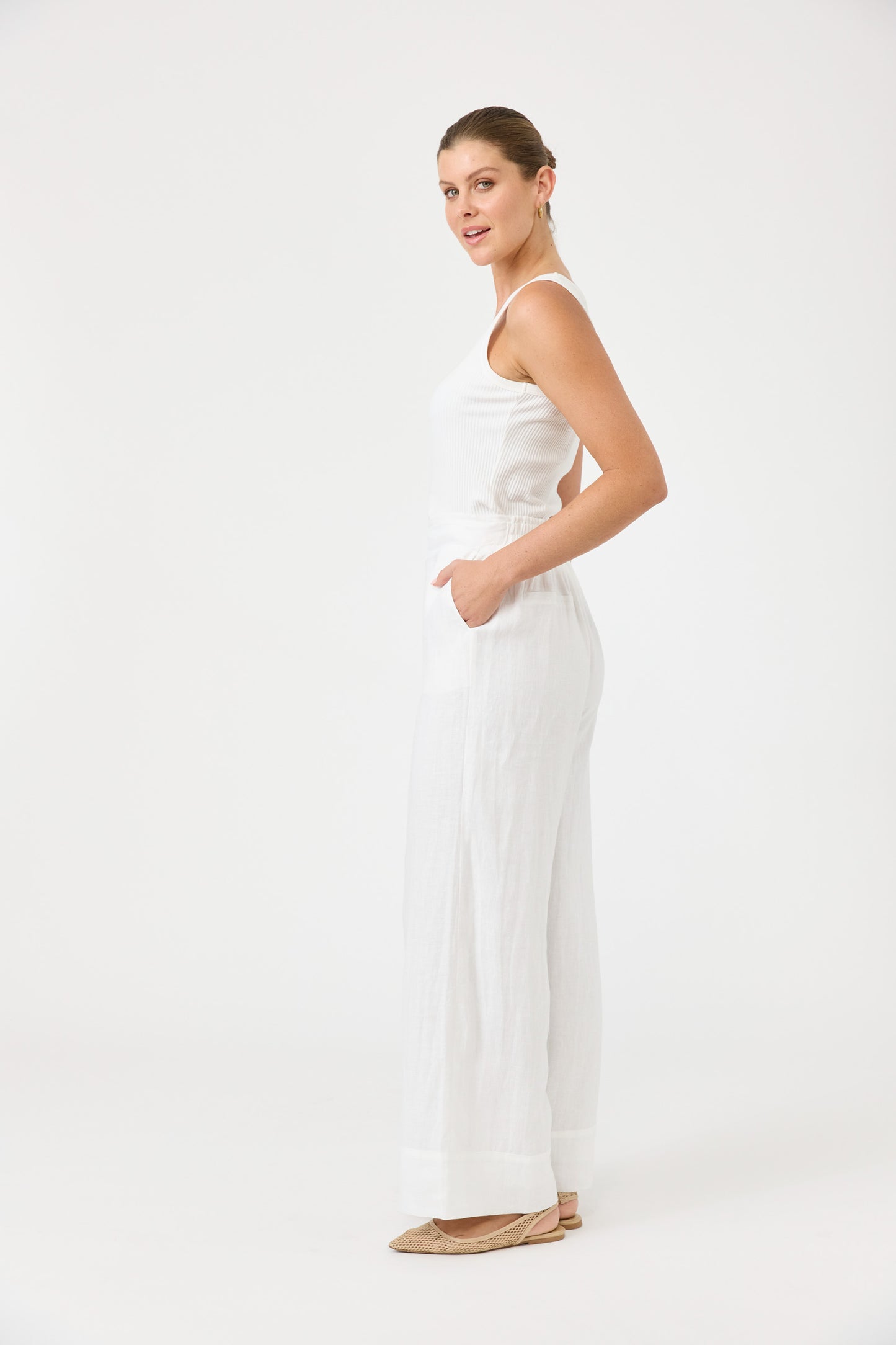 Studio pant - Salt colour