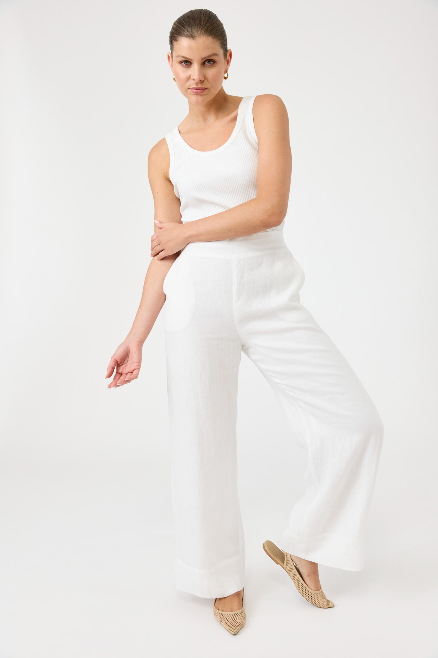 Studio pant - Salt colour