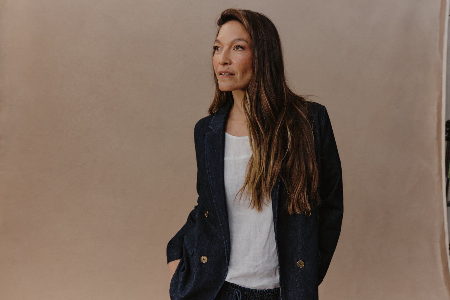 Pepi Denim Blazer - Oxford