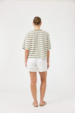 Studio Stripe T-shirt - Olive