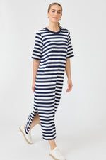 Studio Stripe T-shirt Dress - Indigo