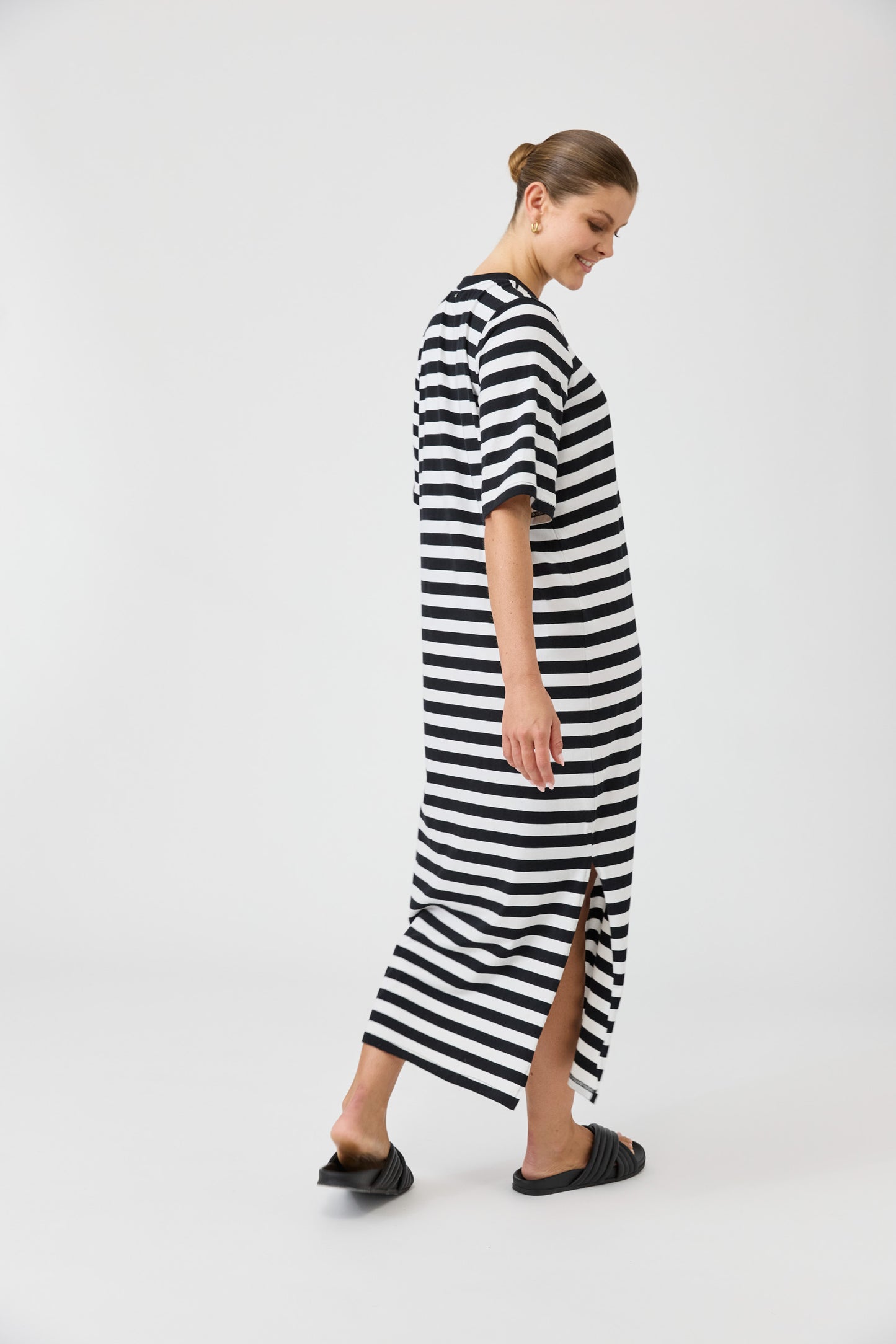 Studio Stripe T-shirt Dress - Indigo