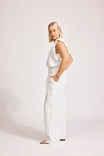 Miramar Palazzo Pant - White