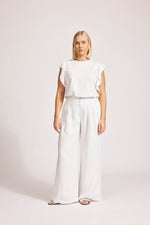 Miramar Palazzo Pant - White