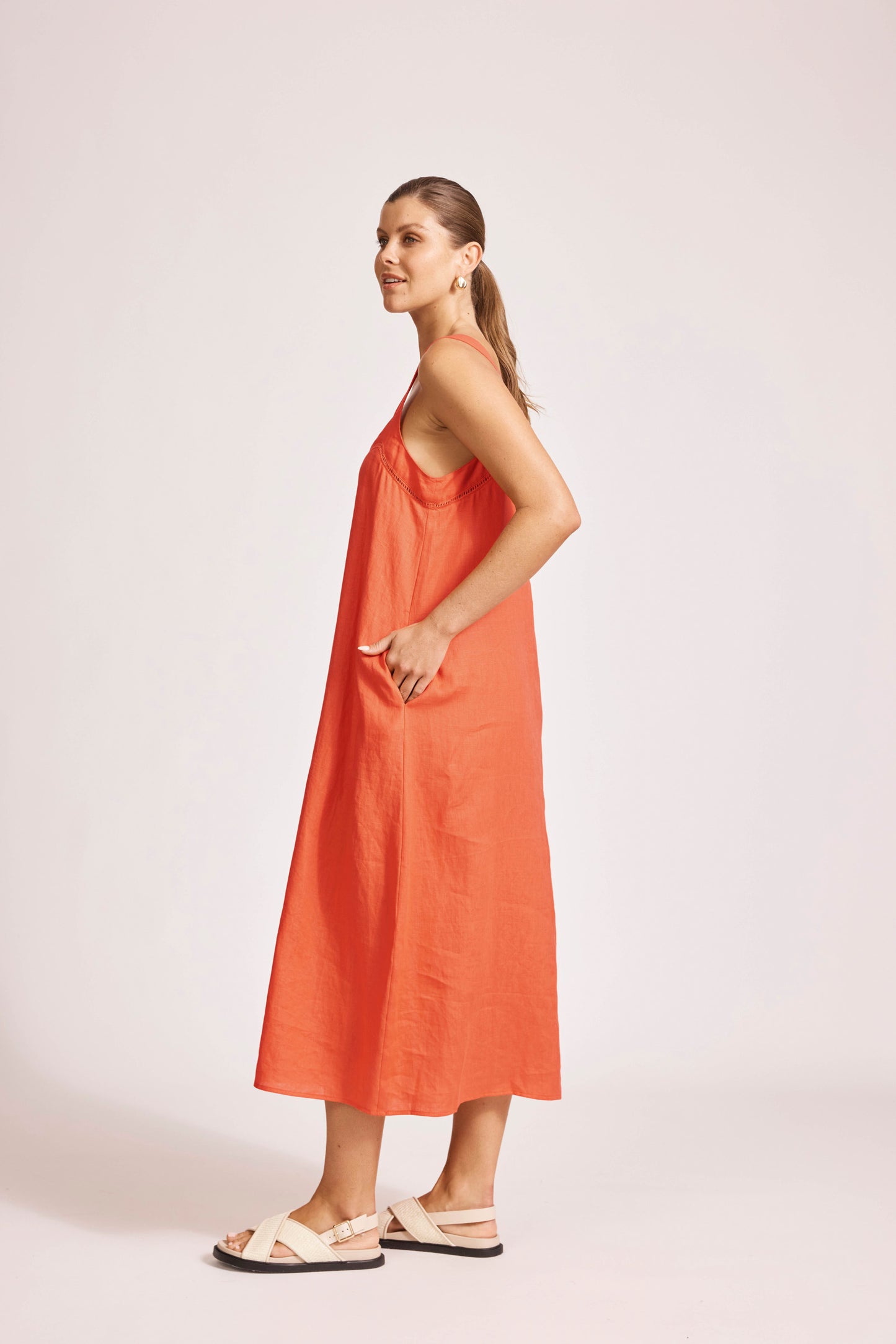 Miramar Tank Maxi Dress - Coral