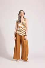 Treville Stripe Tank - Caramel