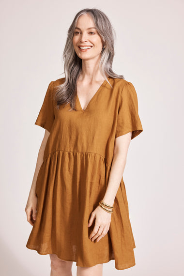 Miramar Midi Dress - Caramel