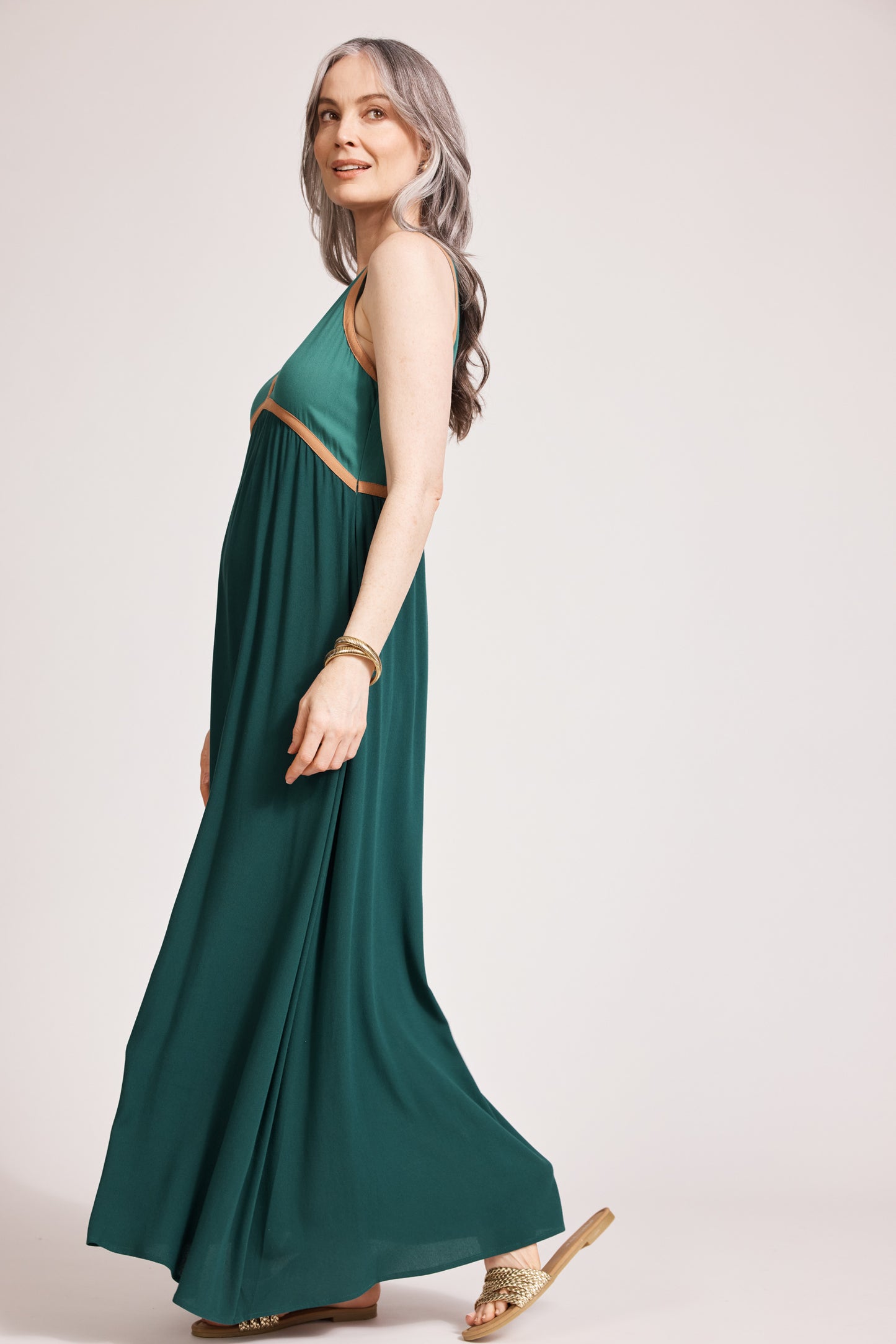 Alegria Spiced Maxi Dress -Teal/Lagoon