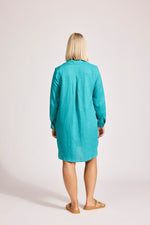 Miramar Shirt Dress - Lagoon