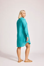 Miramar Shirt Dress - Lagoon