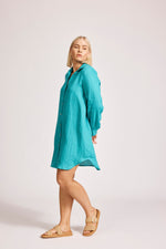 Miramar Shirt Dress - Lagoon