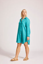 Miramar Shirt Dress - Lagoon