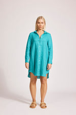 Miramar Shirt Dress - Lagoon