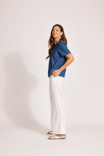 Melenia Denim Top