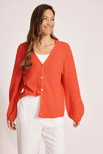 Artemis Knit Cardigan - Coral