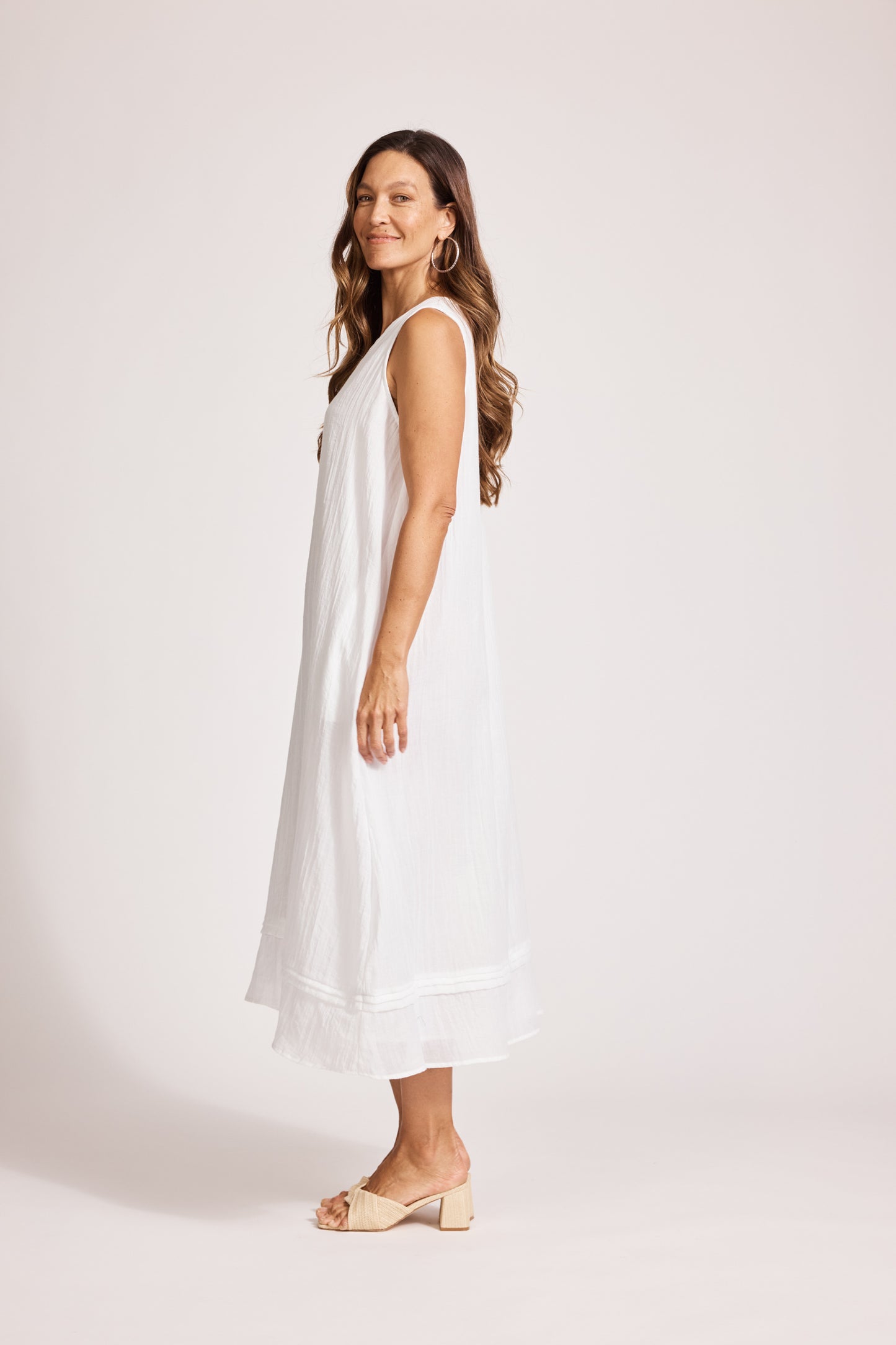 Orsula Tank Maxi Dress - White