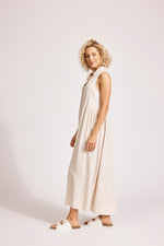 Alesia Sleeveless Shirt Dress - Tusk