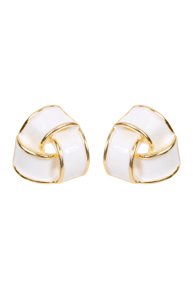 Parisio Twist Earring - white