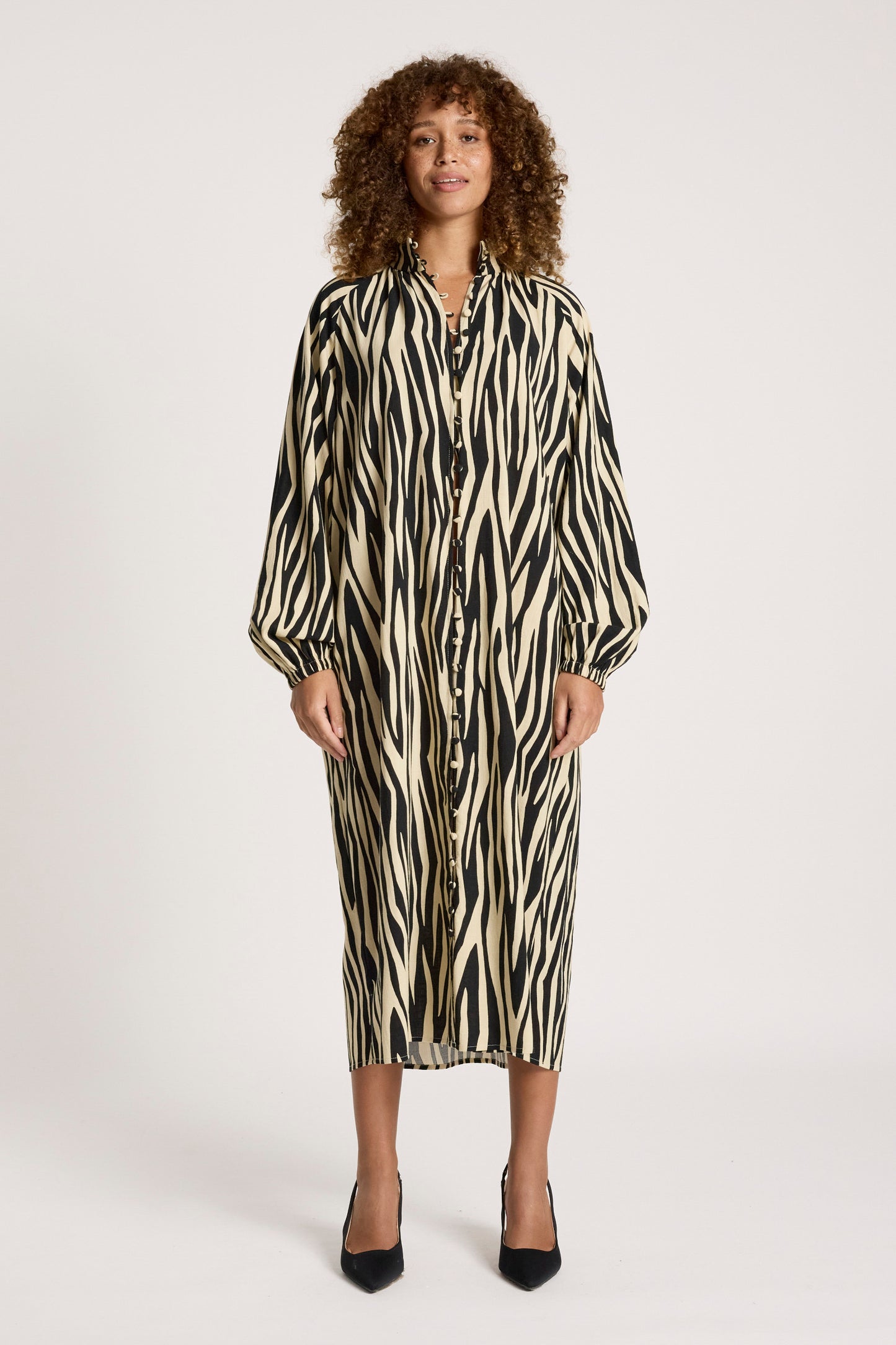 Bajau Button Dress from Eb+Ive - Savannah print