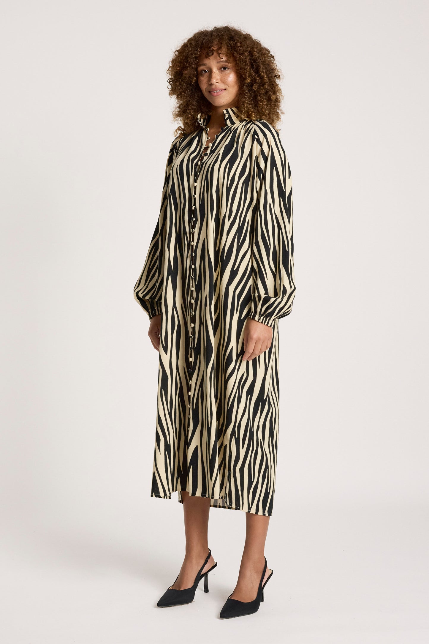 Bajau Button Dress from Eb+Ive - Savannah print