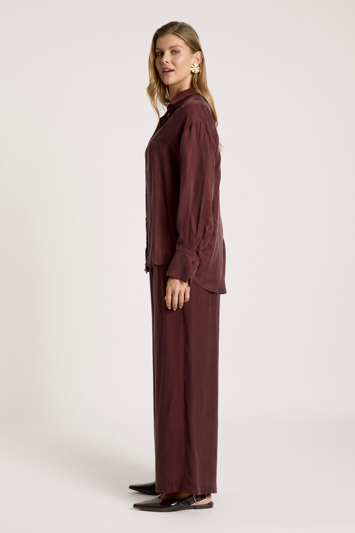 Calista Pant from Eb+Ive- Mahogany