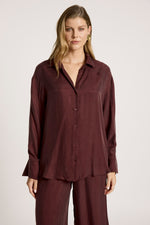 Calista Shirt from Eb+Ive - Mahogany colour