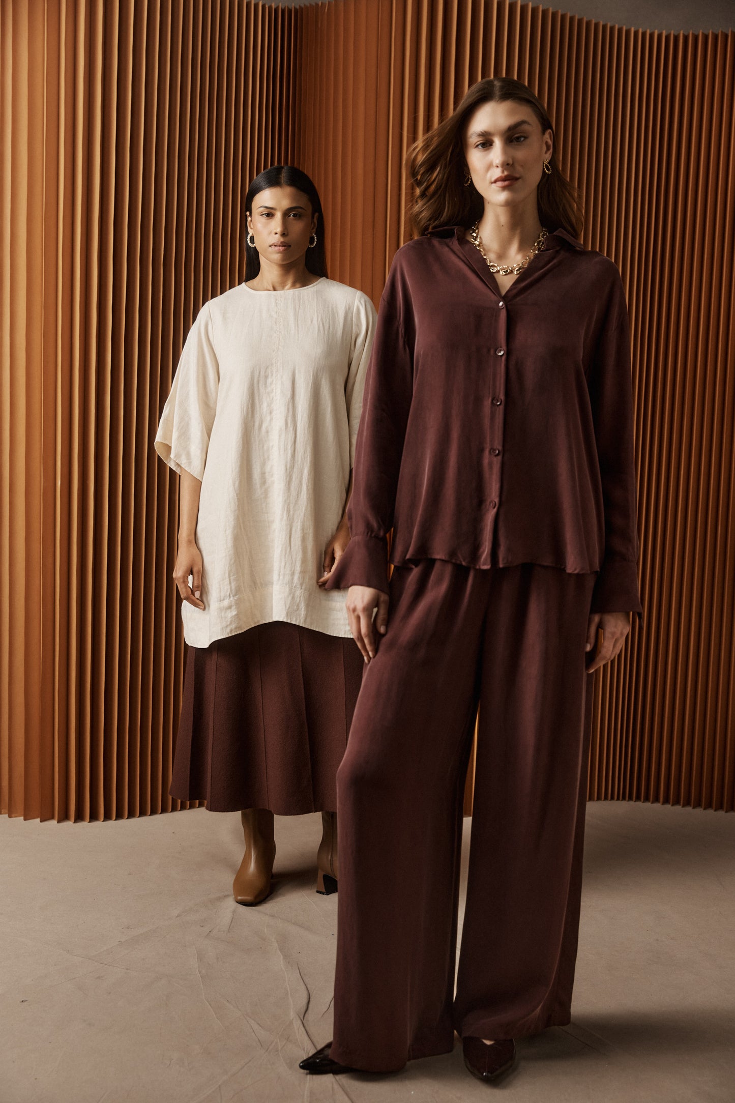 Calista Pant from Eb+Ive- Mahogany