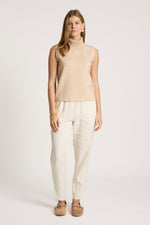 Zala Knit Vest from Eb+Ive - Bisque colour