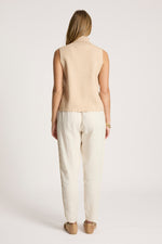 Zala Knit Vest from Eb+Ive - Bisque colour
