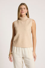 Zala Knit Vest from Eb+Ive - Bisque colour