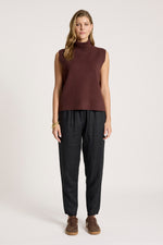 Zala Knit Vest from Eb+Ive - Mohagany colour