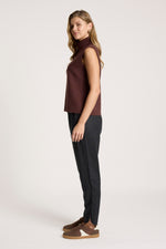 Zala Knit Vest from Eb+Ive - Mohagany colour