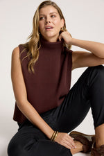 Zala Knit Vest from Eb+Ive - Mohagany colour