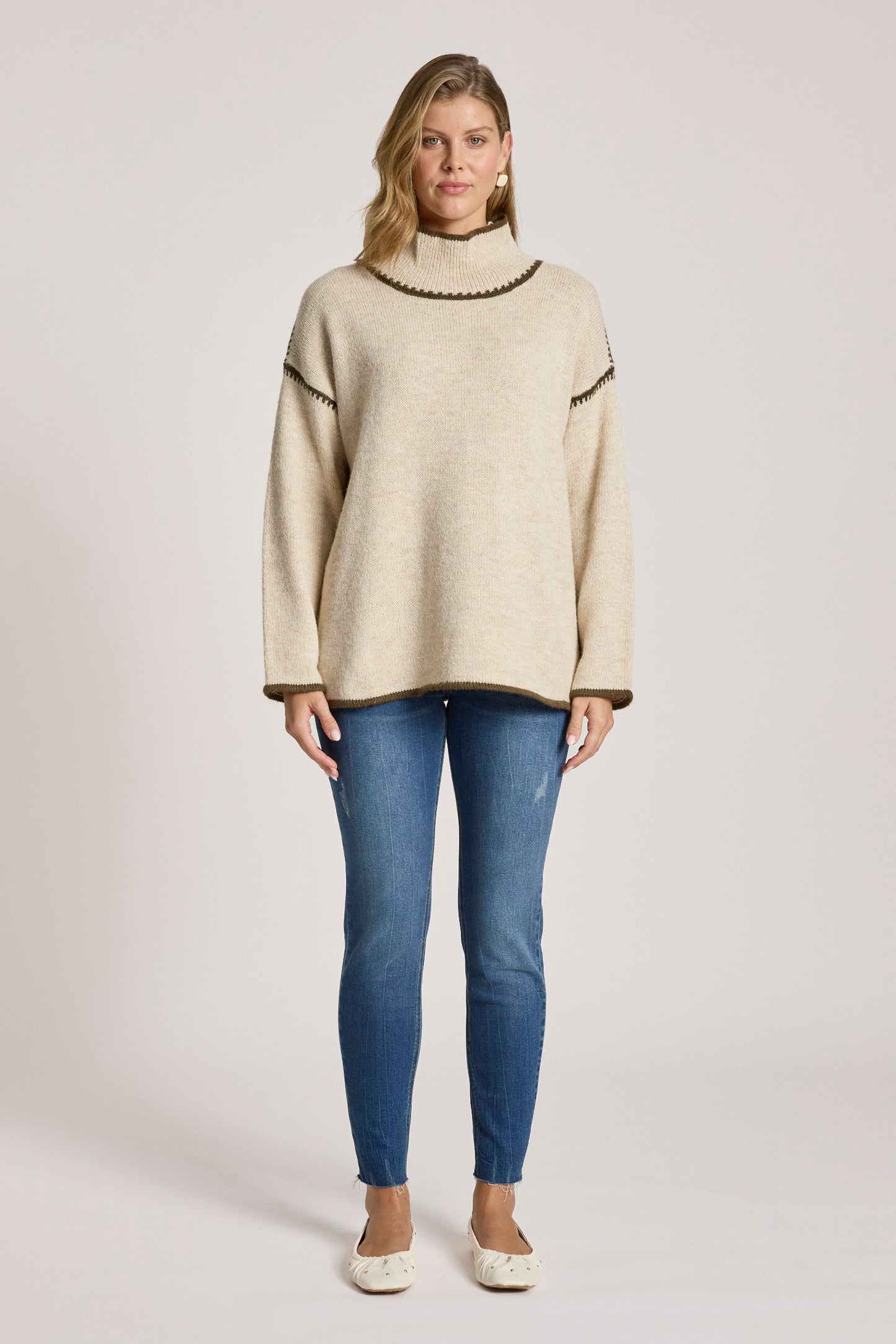 Orin Jumper from Eb+Ive - Dune/Olive