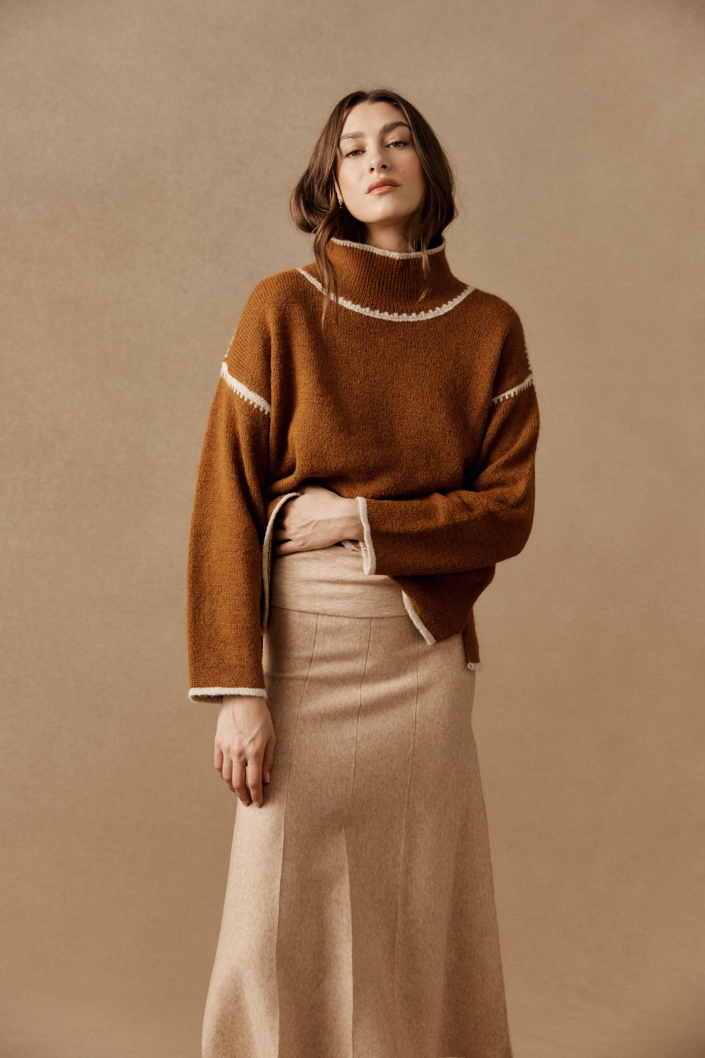 Orin Jumper from Eb+Ive - Caramel/Dune