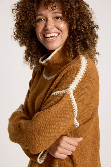 Orin Jumper from Eb+Ive - Caramel/Dune