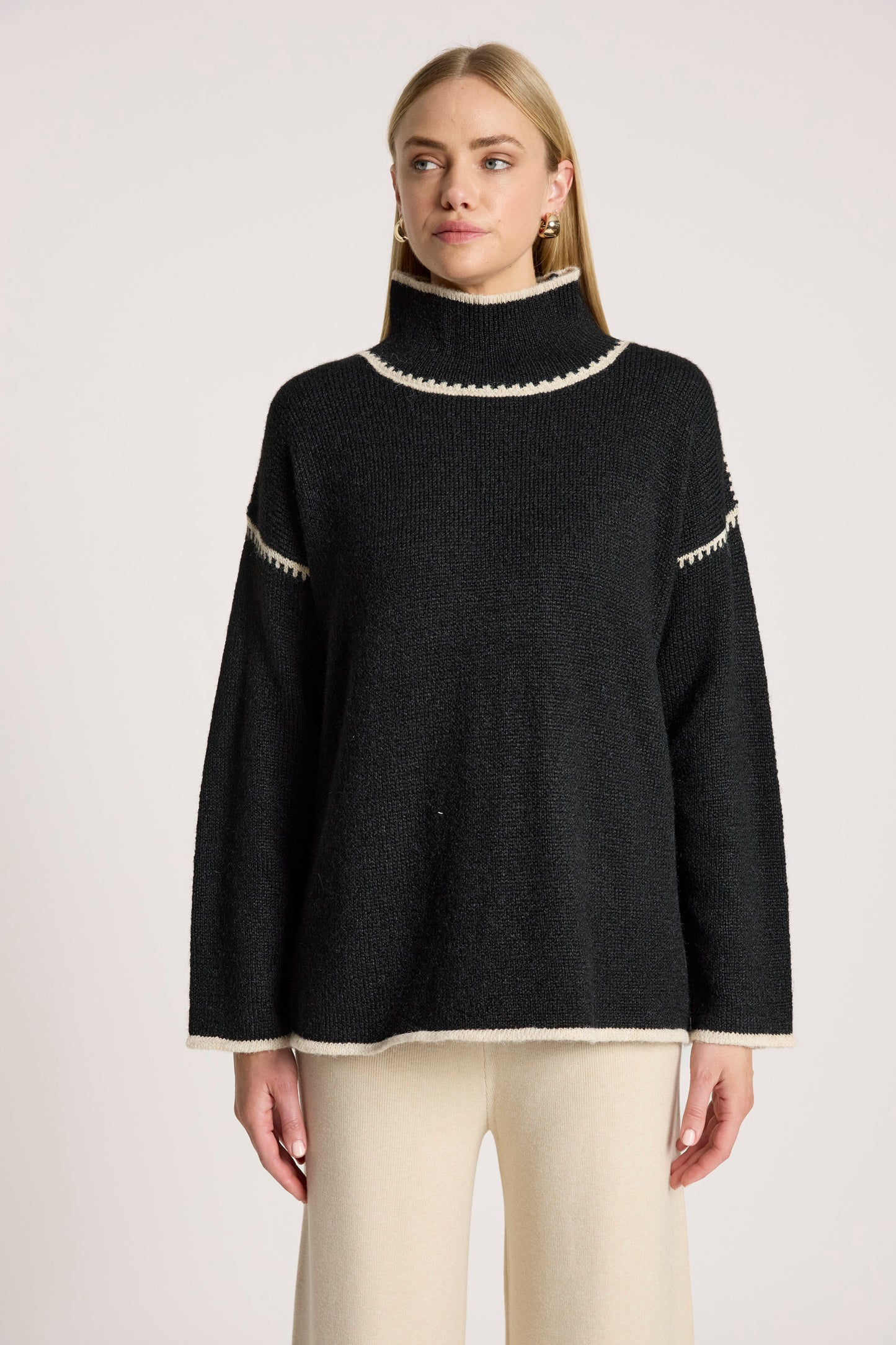 Orin Jumper from Eb+Ive - Black/Dune