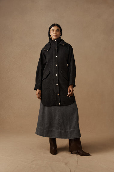 Sable Hood Jacket from Eb+Ive - Char