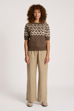 Maasai Knit Top - Cocoa/Dune