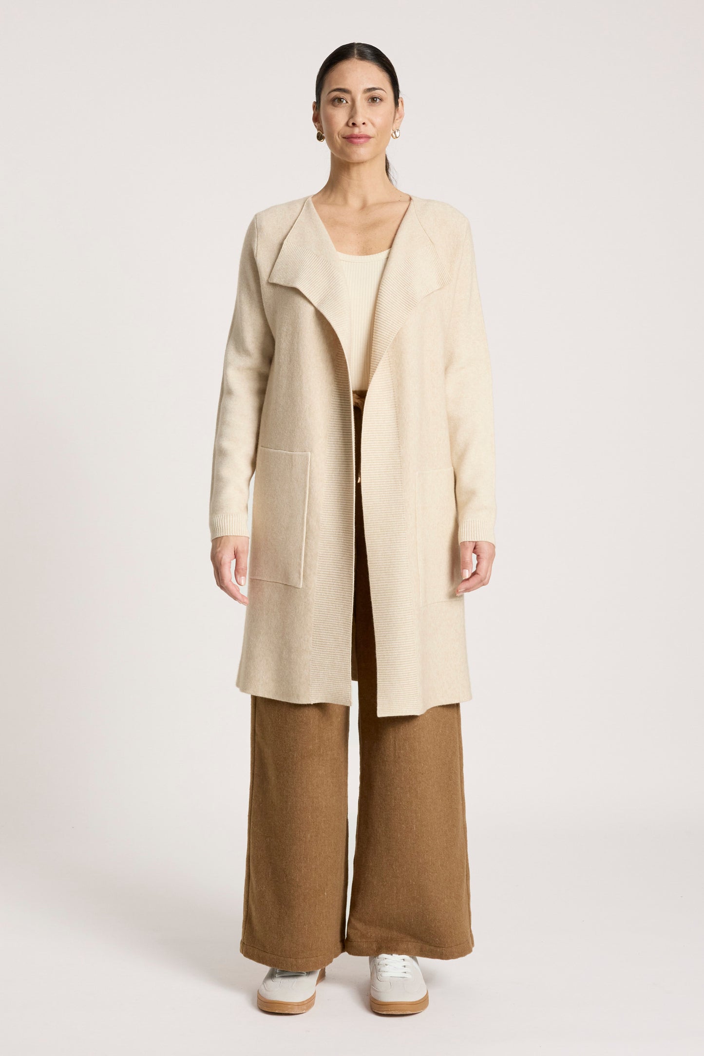 Samira Cardigan from Eb+Ive - Bisque