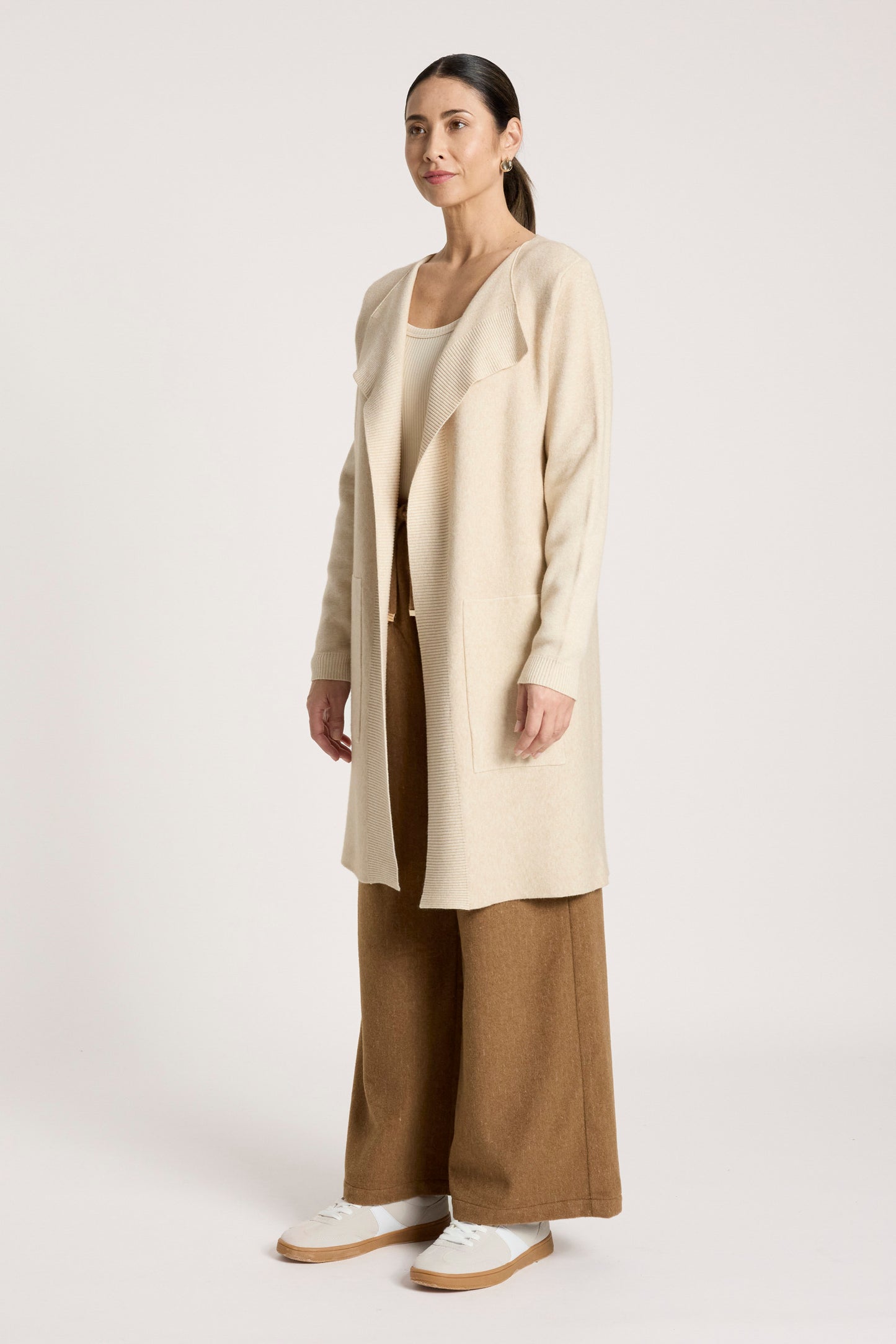 Samira Cardigan from Eb+Ive - Bisque