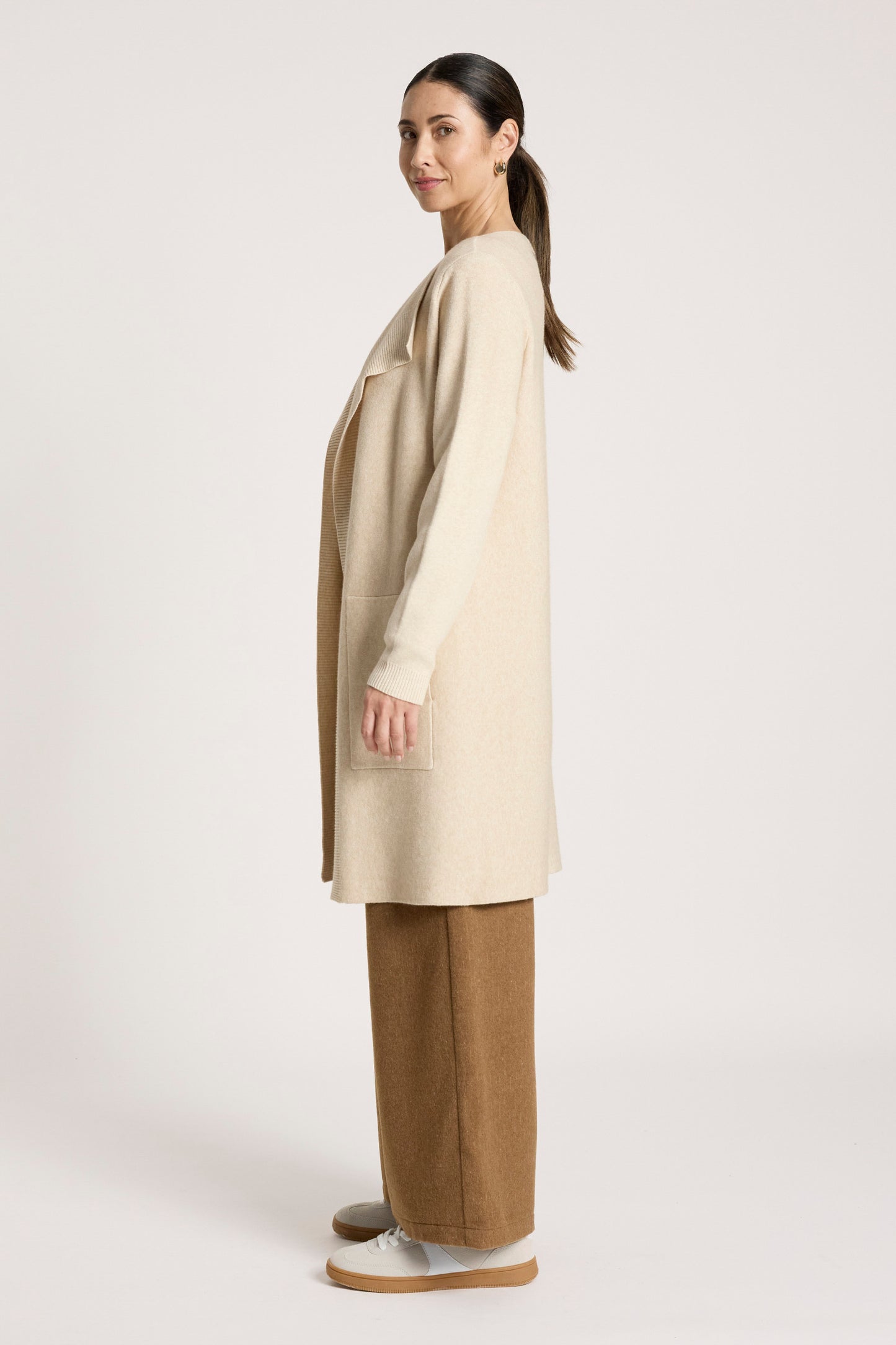 Samira Cardigan from Eb+Ive - Bisque
