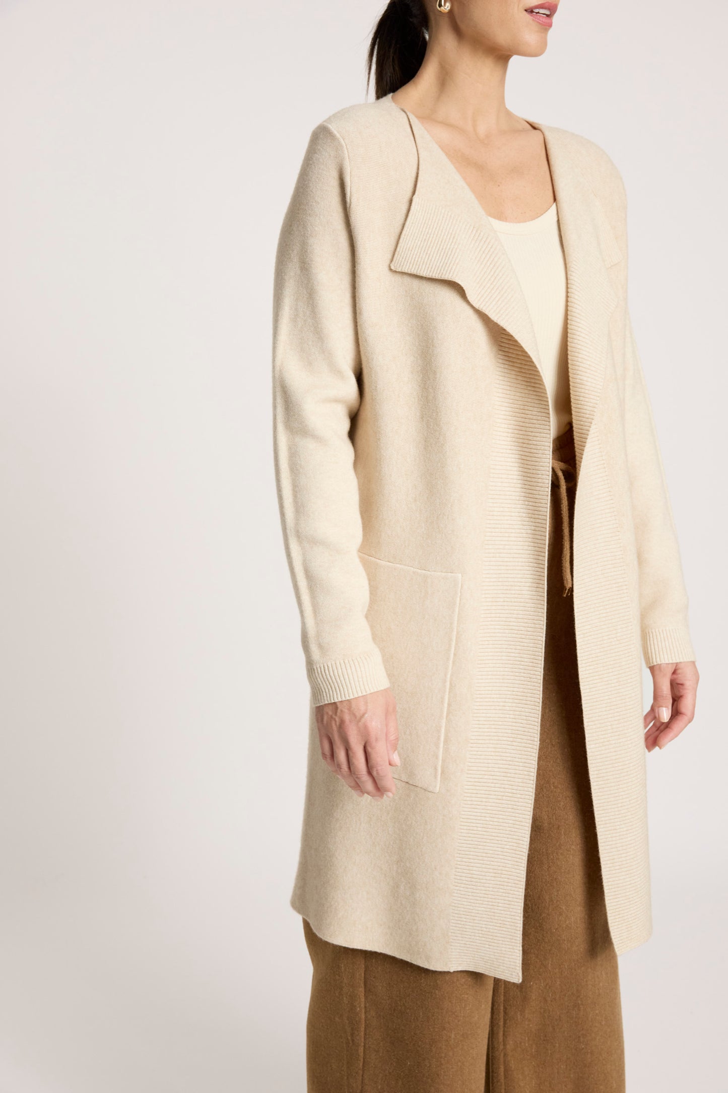 Samira Cardigan from Eb+Ive - Bisque