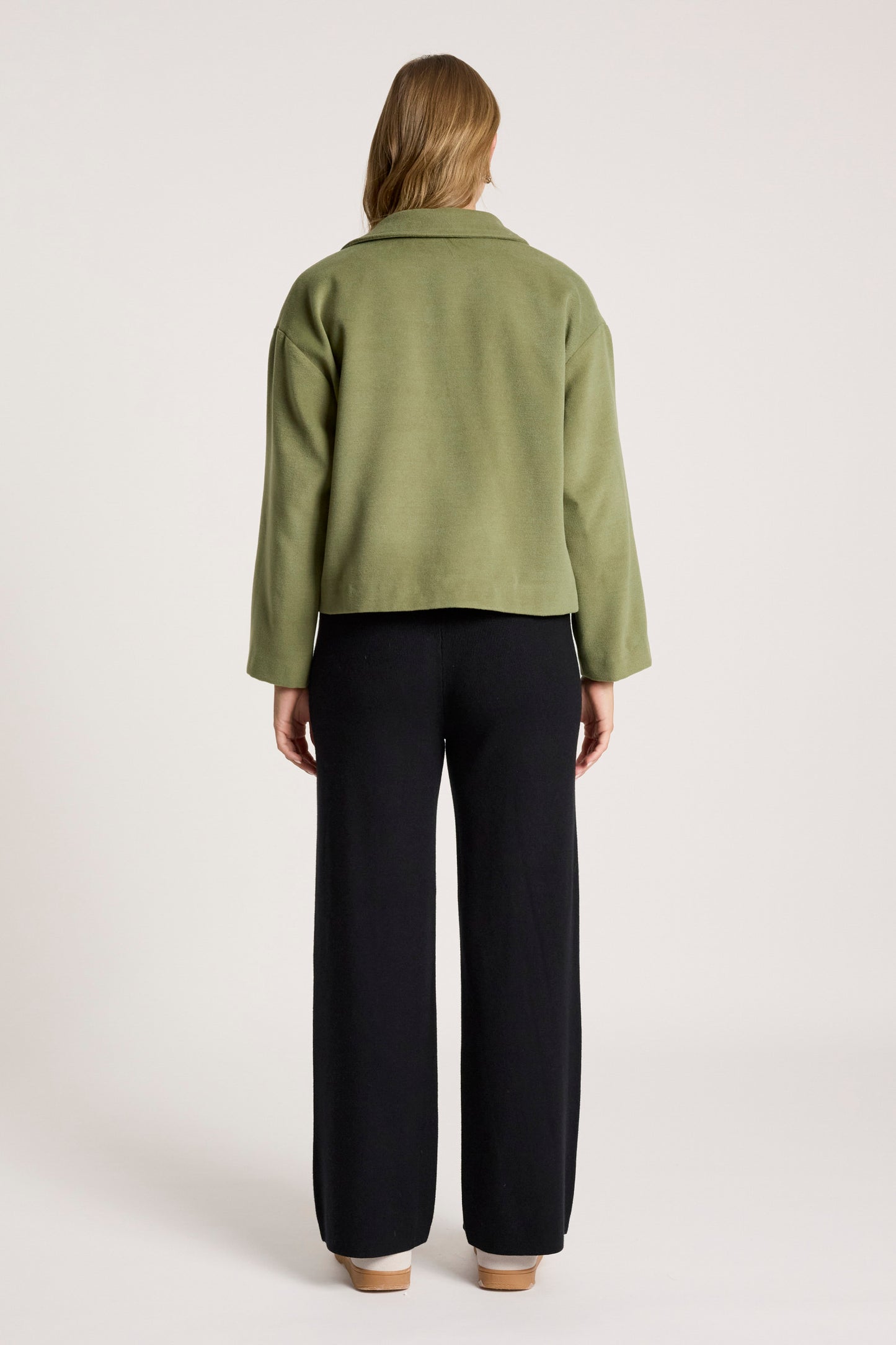 Wanderer Crop Jacket from Eb+Ive - Pampas colour
