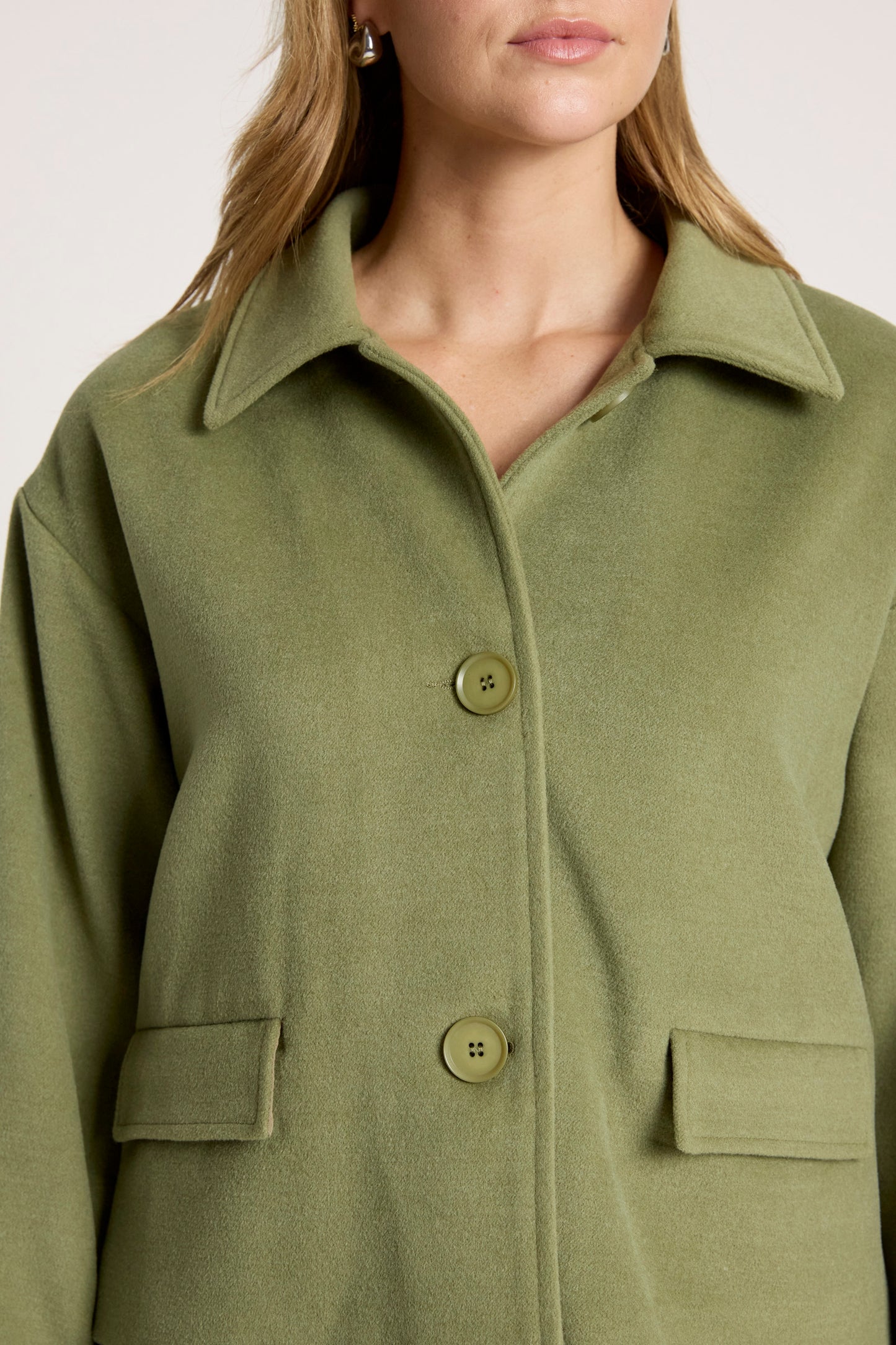 Wanderer Crop Jacket from Eb+Ive - Pampas colour