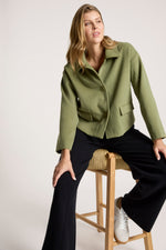 Wanderer Crop Jacket from Eb+Ive - Pampas colour