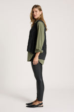 Liora Knit Vest from Eb+Ive - Charcoal colour