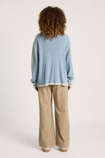 Liora Zip Jumper from Eb+Ive - Lake/Bisque colour