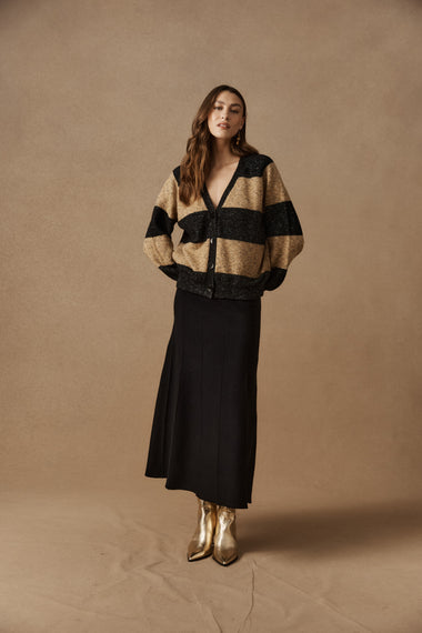 Zarda Cardigan from Eb+Ive - Mocha/Black